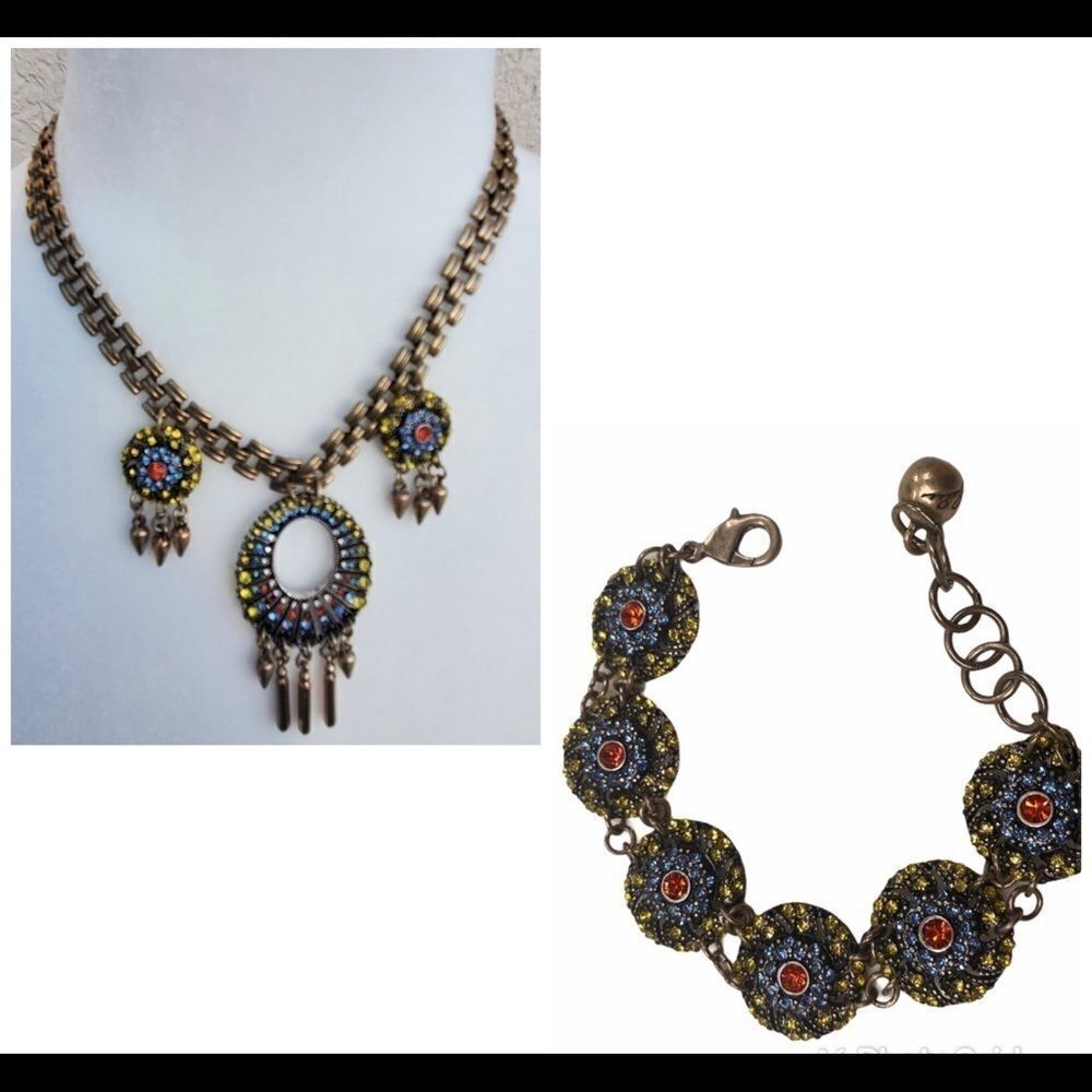 Lulu Frost Crystal Fringe Necklace & Bracelet